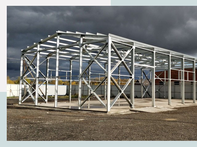 Двускатные ангары в Урюпинск от 618 руб. за квадрат