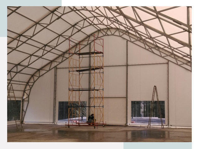 Шатровые ангары в Урюпинске