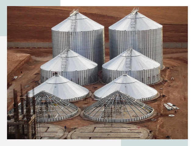 Строительство зерновых силосов в Урюпинске