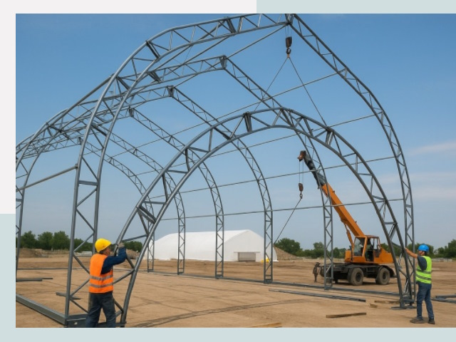 Монтаж ангаров в Урюпинске от 618 руб. - Надежно и быстро